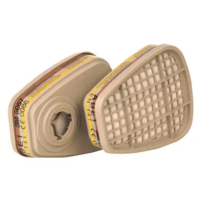 Kombinationsfilter 6057 A1 - 2 ST, B1 E1 EN143:2000 f.Ser.6200+6800+7502 Ser.6000 3M