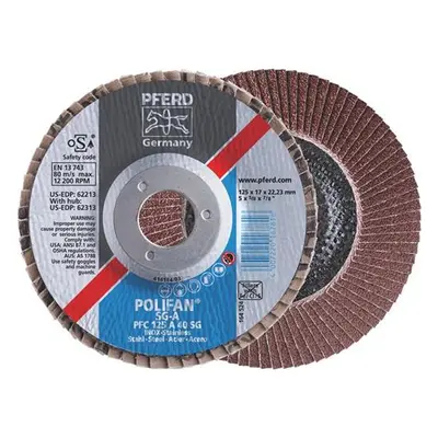 Fächerscheibe POLIFAN A SG - 10 ST, STEELOX D.125mm K.A-40 kon.INOX NK