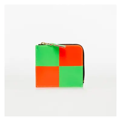 Portmoine Comme des Garçons Fluo Squares Wallet Orange/ Green