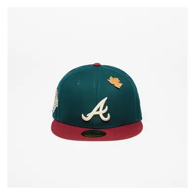 Mütze New Era Atlanta Braves Ws Contrast 59Fifty Fitted Cap New Olive/ Optic White