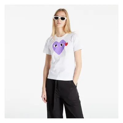 T-shirt Comme des Garcons PLAY Tee White/ Purple