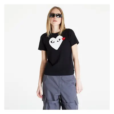 T-shirt Comme des Garçons PLAY Heart Logo Short Sleeve Tee Black