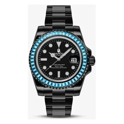 A BATHING APE Type Bapex Crystal Stone Watches Green