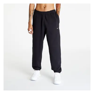 Hosen Nike Solo Swoosh Men's Fleece Pants Black/ White