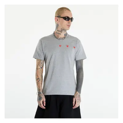 T-shirt Comme des Garçons PLAY Short Sleeve Logo Print T-Shirt UNISEX Grey