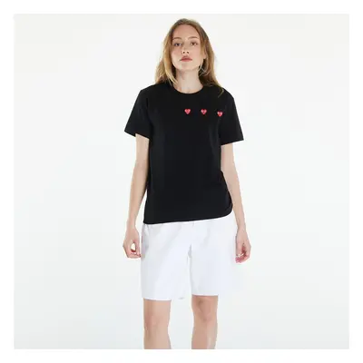 T-shirt Comme des Garçons PLAY Short Sleeve Logo Print T-Shirt UNISEX Black