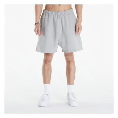 Shorts Nike Solo Swoosh Men's Fleece Shorts Dk Grey Heather/ White