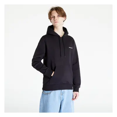 Sweatshirt Carhartt WIP Hooded Script Embroidery Sweat Black/ White