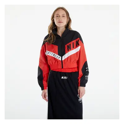 Jacke Nike Sportswear Women's Woven Jacket Lt Crimson/ Black/ Black