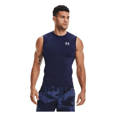 Tank Top Under Armour Hg Armour Comp Sl Midnight Navy/ White