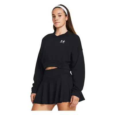 T-Shirt Under Armour Rival Terry OS Crop Crw Black