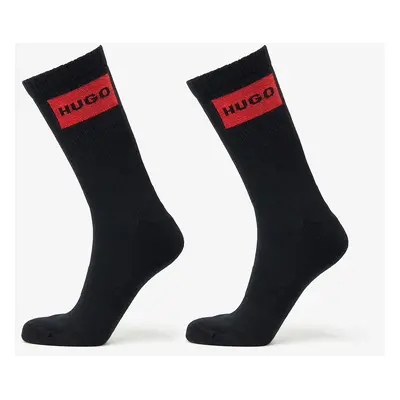 Hugo Boss Logo Quarter Socks 2-Pack Black