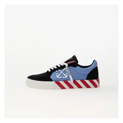 Sneakers Off-White Low Vulcanized Canvas/ Suede Black - Light Blue EUR