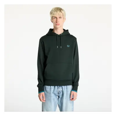 Sweatshirt FRED PERRY Tipped Hooded Sweatshirt Night Green/ Ocean