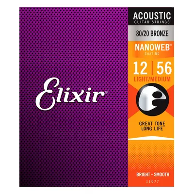 Elixir Nanoweb 80/20 Bronze Light-Medium