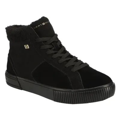 Tommy Hilfiger VULC SUEDE SNEAKER HI Damensneaker, schwarz, größe