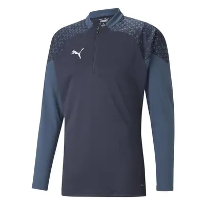 Puma TEAMCUP TRAINING 1/4 ZIP TOP Trainingssweatshirt für den Herrn, dunkelblau, größe