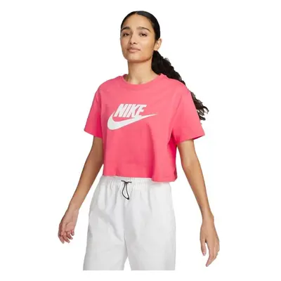 Nike NSW TEE ESSNTL CRP ICN FTR W Damenshirt, rosa, größe