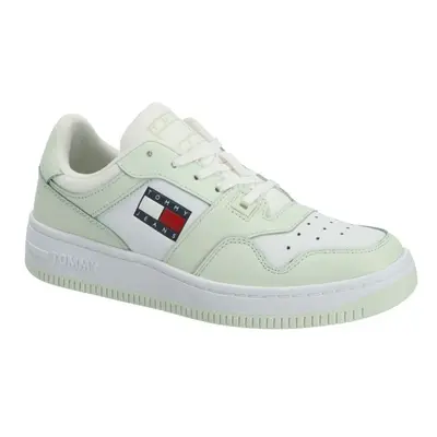Tommy Hilfiger TOMMY JEANS RETRO BASKET WMN Flache Damensneaker, hellgrün, größe