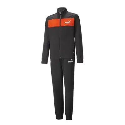 Puma POLY SUIT CL B Kinder Trainingsanzug, schwarz, größe