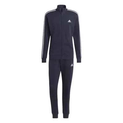 adidas 3S FT TT TS Herren Trainingsanzug, dunkelblau, größe