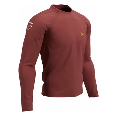 Compressport TRAINING TSHIRT LS Funktionsshirt mit langen Ärmeln, rot, größe