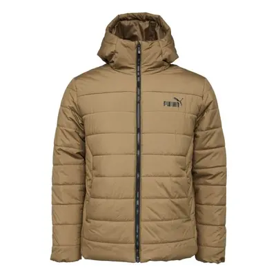 Puma ESSENTIALS HOODED PADDED Herren Winterjacke, braun, größe