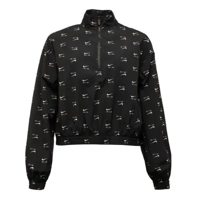 Nike NSW AIR AOP MOD CROP WVN QZ Damenjacke, schwarz, größe