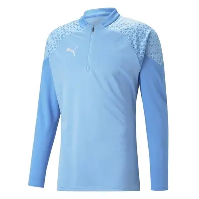 Puma TEAMCUP TRAINING 1/4 ZIP TOP Trainingssweatshirt für den Herrn, hellblau, größe