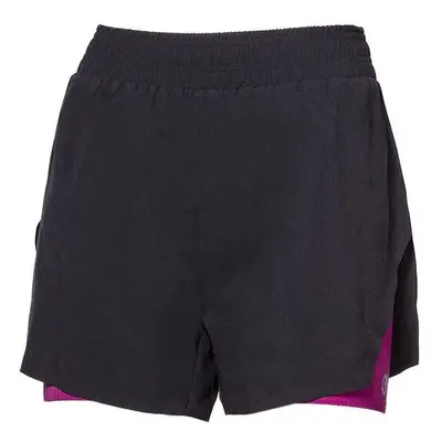 PROGRESS CARRERA SHORTS Damen 2in1 Laufshorts, schwarz, größe