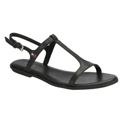 Tommy Hilfiger TH FLAT SANDAL Damen Sandalen, schwarz, größe