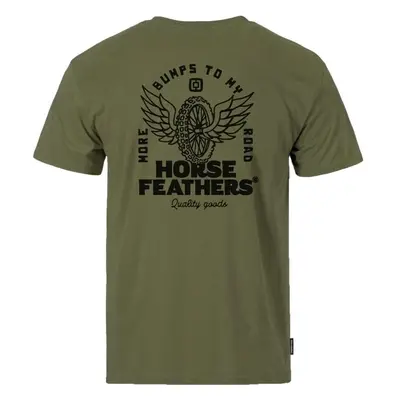 Horsefeathers WHEEL Herren T-Shirt, khaki, größe