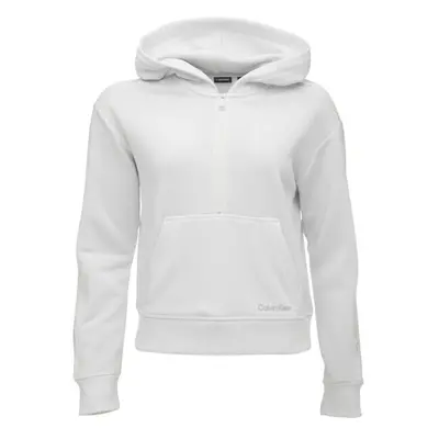 Calvin Klein PW - 1/2 ZIP HOODIE Damen Sweatshirt, weiß, größe