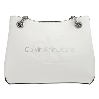 Calvin Klein SCULPTED SHOULDER BAG24 MONO Damen Handtasche, weiß, größe