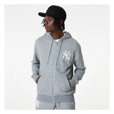 New Era MLB ESSENTIALS FZ HOODY NEYYAN Herren Sweatshirt, grau, größe