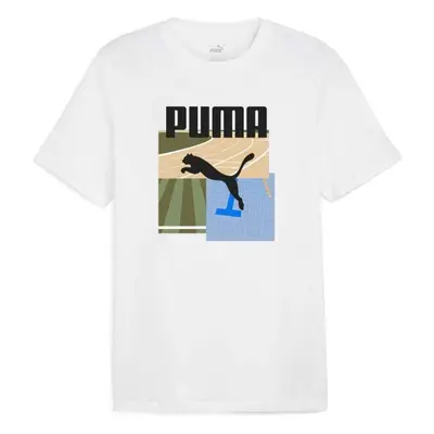 Puma GRAPHIC SUMMER SPORTS TEE Herren-T-Shirt, weiß, größe