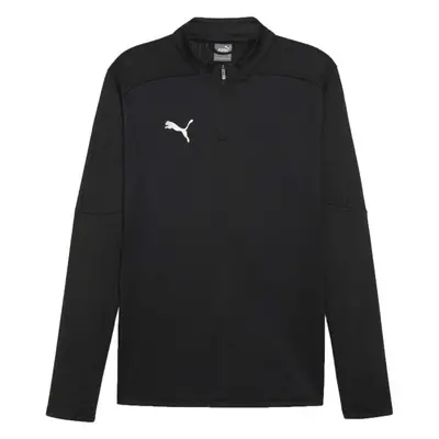 Puma TEAMFINAL TRAINING 1/4 ZIP Herren-Fußballshirt, schwarz, größe