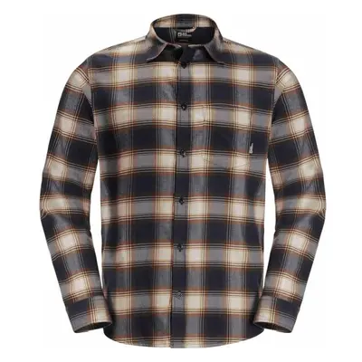 Jack Wolfskin WANDERWEG SHIRT Herrenhemd, schwarz, größe