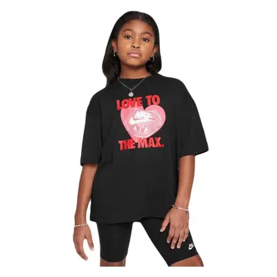 Nike G SPORTSWEAR TEE HEART Mädchen T-Shirt, schwarz, größe