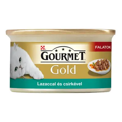 GOURMET™ Gold Zarte Häppchen Katzenfutter in leckerer Sauce g Huhn & Leber