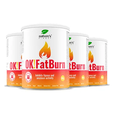 100% FatBurn Getränk | 4x OK!FatBurn® | mit ID-Alg® und L-Carnitin | Beste Fettverbrenner in Deu