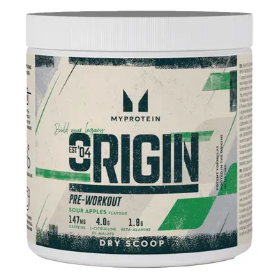 MyProtein Origin Pre-Workout Dry Scoop g sour apple