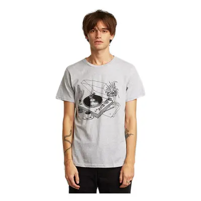 Dedicated T-shirt Stockholm Coffee Vinyl Grey Melange