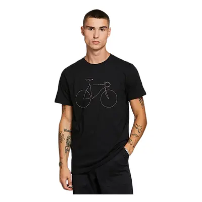 Dedicated T-shirt Stockholm Rainbow Bicycle Black