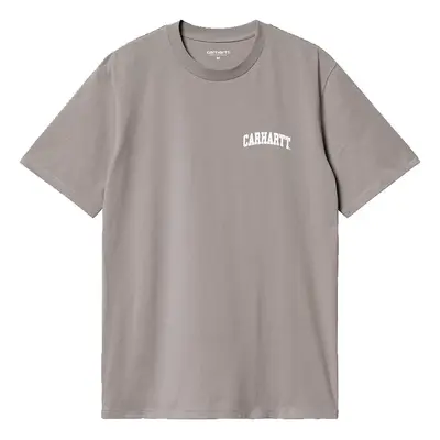 Carhartt WIP S/S University Script T-Shirt Misty Grey