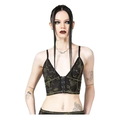 KILLSTAR - Damen Bralette - Forest Lush - Schwarz