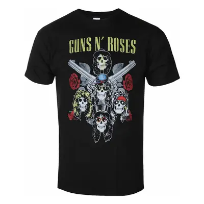 Metal T-Shirt Männer Guns N' Roses - Pistols & Roses - ROCK OFF - GNRTS89MB