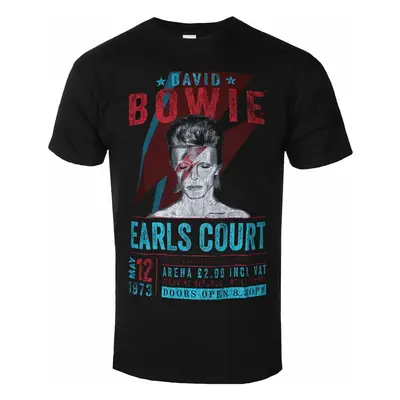 Metal T-Shirt Männer David Bowie - Earls Court '73 - ROCK OFF - BOWECOTS01MB