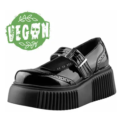 Keilschuhe - Anabelle Vegan Black Patent - ALTERCORE - ALT091