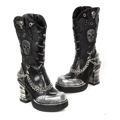 Schuhe NEW ROCK - ITALI NEGRO, ANTIK NEGRO, BOX PLANE